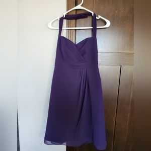 Eggplant bridesmaid dress